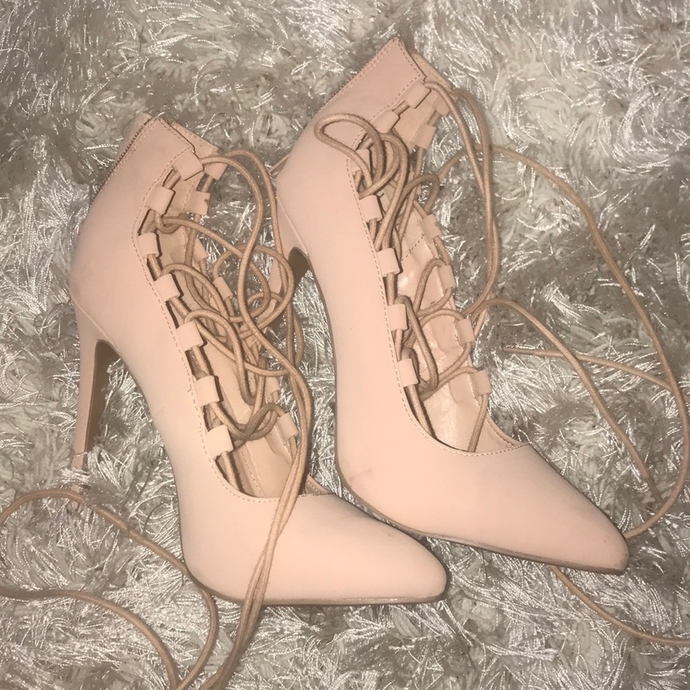 New Tie up heels